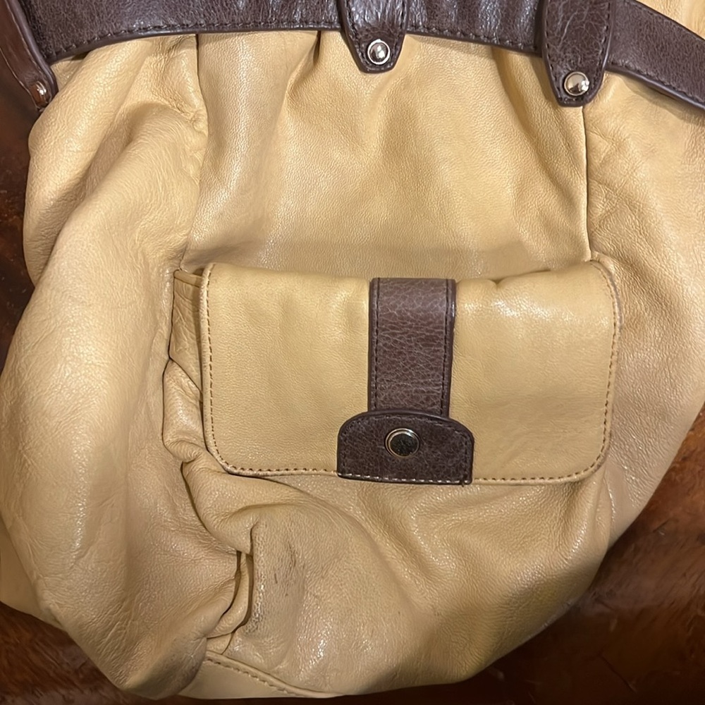 🔥Elegant Junior Drake "PRIVATE JET" Light Tan Hobo Bag w/ Textured Leather - Picture 10 of 10